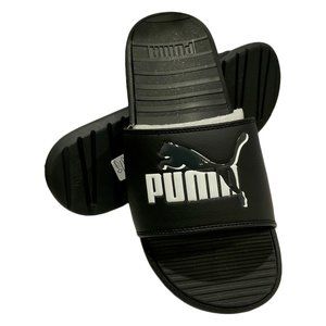 NWT PUMA AUTHENTIC COOL CAT LEAP MEN'S BLACK SLIP ON SLIDES SANDALS SIZE 7